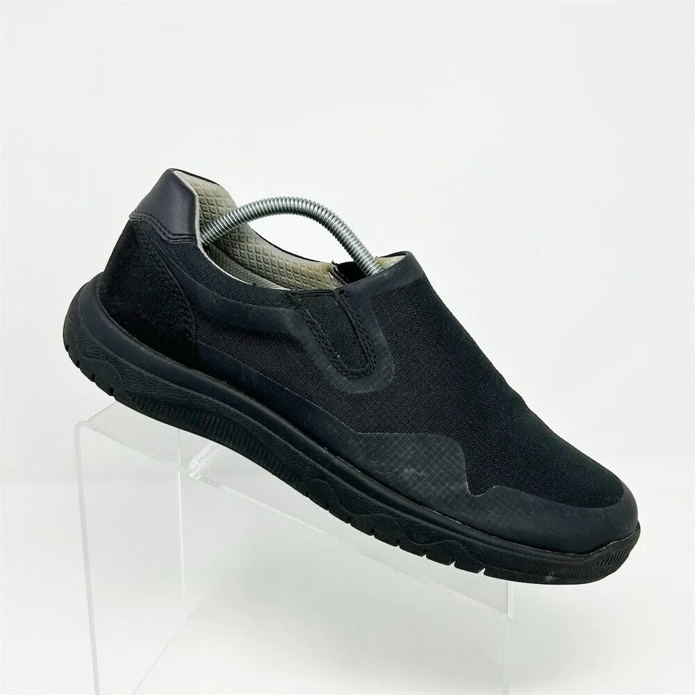 Clarks Cloudsteppers Votta Free Men's Slip-On Comfort Loafers Black Size 10